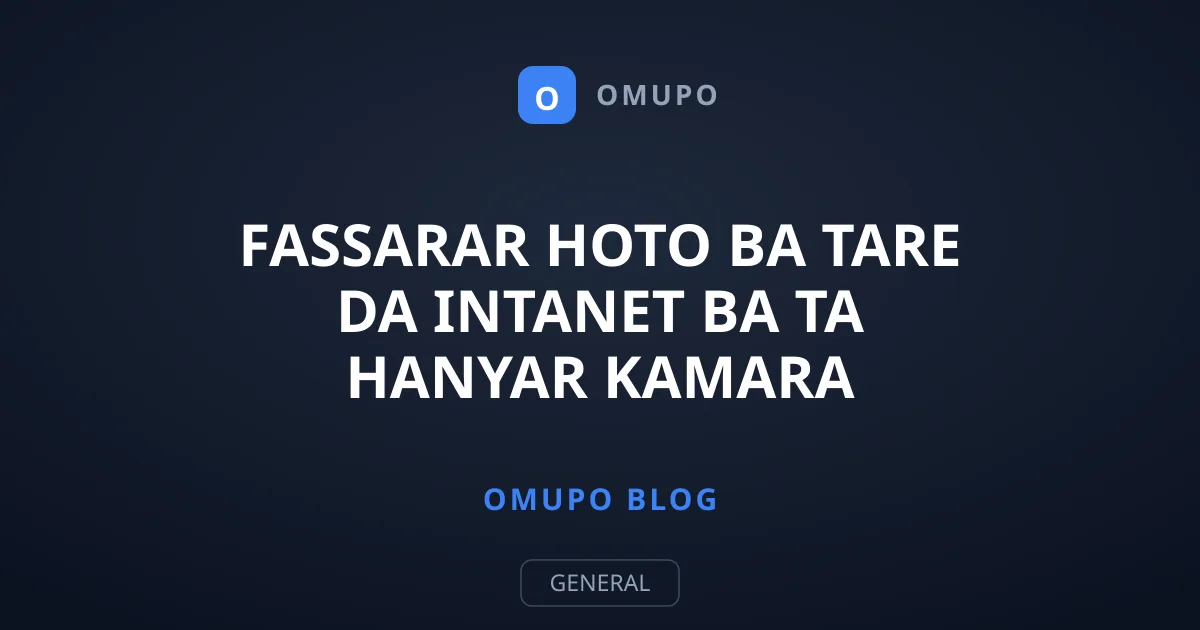 Fassarar Hoto Ba Tare da Intanet Ba Ta Hanyar Kamara